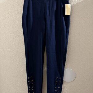 NWT Michael Kors Blue Navy women legging size O